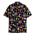 thumbnail image 4 of Funny Pool Tiki Alien Hawaiian Shirt For Men Aliens Party Vacation Mens Hawaiian Shirts Short Sleeve Button Down Shirt Men, 4 of 7
