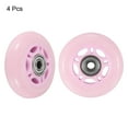 thumbnail image 3 of Uxcell 2.8" OD Inline Skate Wheels with Bearings 82A Skate Replacement, Light Pink 4 Pack, 3 of 6