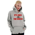 thumbnail image 3 of Ohio vs World Motivational OH Pride Unisex Plus Fleece Graphic Hoodie Brisco Brands 2X, 3 of 5