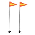 thumbnail image 3 of TABLZONE 2Pcs Reflective Safety Flag for Golf Carts Wheelchairs with Flexible Telescopic Design and Quick Installation, 3 of 7