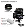 thumbnail image 4 of FUIALDOLG Dragonfly Floral Crossbody Shoulder Bag, Polyester Zipper Purse for Women Girls, Adjustable Crossbody Cell Phone Bag for Travel Sport, 4 of 7
