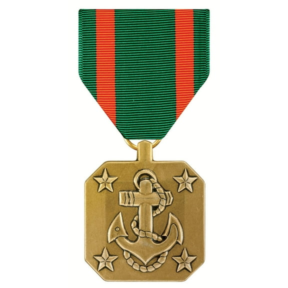 Green/Orange Navy and Marine Corps Achievement Award Medal Full Size (NAM)