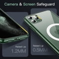 thumbnail image 5 of JETech Magnetic Case for iPhone 11 Pro Max 6.5-Inch Compatible with MagSafe Wireless Charging, Shockproof Phone Bumper Cover, Anti-Scratch Clear Back (Alpine Green), 5 of 7