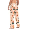 thumbnail image 3 of FORMRS Mens Pajama Pants with Pockets Sleepwear Lounge Bottoms Sizes S-2XL, Pink Fall Coffee, 3 of 7