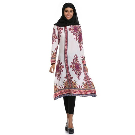 

Summer Ventilative Clothes Ramadan Traditional Hijab Dress Set Robe for Women Long Dress