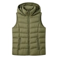 thumbnail image 6 of Women's Cropped Puffer Vest winter Lightweight Quilted Jacket Vest Sleeveless Stand Collar Zipper Coats with Pockets, 6 of 7