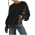 thumbnail image 1 of Bowake Sweaters for Women Oversized Long Sleeve Fuzzy Pullover Sweatshirts Winter Fashion Fleece Tops, 1 of 4