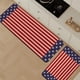 thumbnail image 5 of Juego de tapetes de cocina para el 4 de julio | Juego de 2 alfombras de nailon antideslizantes con temática del Día de la Independencia | Alfombra de cocina y tapete pequeño resistentes y, 5 of 6