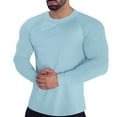thumbnail image 2 of Gephdiin Compression Shirt Men Long Sleeve Shirts for Men Fitness Sports Quick Frying T Shirt Round Neck Tight Elastic Bottoming Top Workout Shirts for Men Mens Shirts Polyester B Xxl, 2 of 5