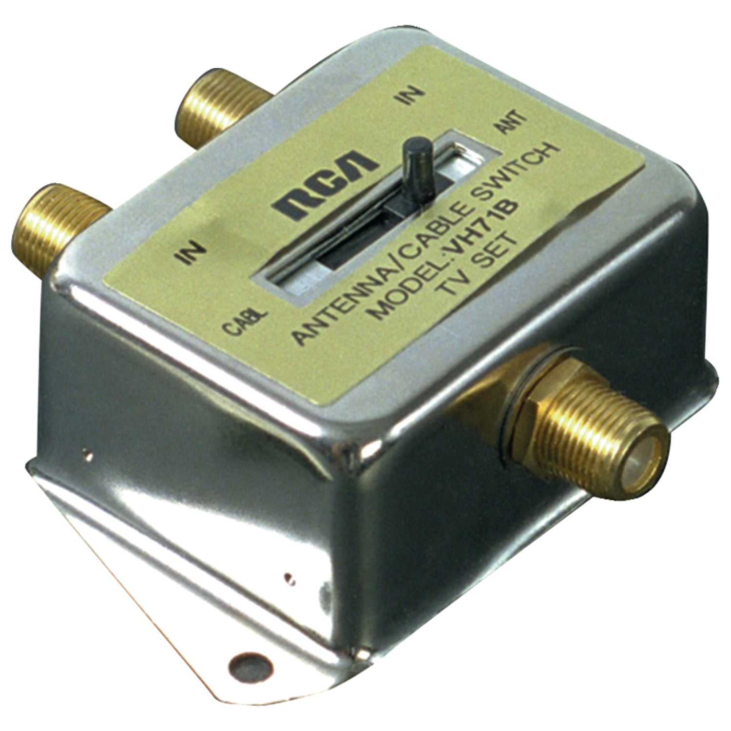 2 WAY A/B Coaxial Coax RF Switch Manual Selector Push Button Cable TV Antenna