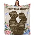 thumbnail image 1 of LHSHID Grandma Blanket from Granddaughter Gifts for Grandma Grandma Birthday Gifts Happy Birthday Grandma Gifts from Grandchildren I Love You Grandma Blanket 30"x40", 1 of 6