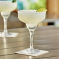thumbnail image 2 of TrueCraftware- 11 oz Polycarbonate Margarita Glass Clear Color- Stemware Beverage Plastic Drinking Glass Margarita Cup Martini Frozen Daiquiri Frozen Cocktail Glass, 2 of 8