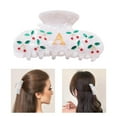 thumbnail image 2 of Weflink Modern Dark Clamps With Letter K For Teen Girls Permanent Acrylic Hairpins Birthday Christmas Gift Accessories, 2 of 6
