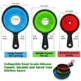 thumbnail image 5 of 3 Pcs Kitchen Collapsible Funnels, Silicone Funnels for Liquid Transfer, Wide Mouth Funnels for Mason Jars, Large Medium, 5 of 10