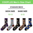 thumbnail image 6 of COOPLUS Easter Socks Lightweight Breathable Crew Socks Funny Holiday Design 5 Pairs for Men, 6 of 9