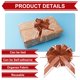 thumbnail image 2 of Uxcell 12 pack Large Bows for Gift Wrapping, Reusable Ribbon Bow Brown, 2 of 6