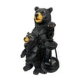 thumbnail image 2 of Estatua de madre oso bebé para jardín, luz solar, decoración de patio, decoración del hogar, figura de exterior, linterna para abuela, granja, patio, 2 of 8