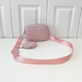 thumbnail image 3 of Bolso De Hombro Bolso de mensajero acolchada para mujer de almohada almacenable para vacaciones de trabajo (rosa), 3 of 8