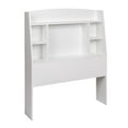 thumbnail image 4 of Prepac Astrid Twin Storage Headboard with Side Compartments, White, 4 of 4