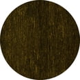 thumbnail image 1 of Ahgly Company Indoor Round Oriental Yellow Modern Area Rugs, 4' Round, 1 of 4