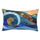 thumbnail image 1 of Fotbe Stained Glass Ocean Wave Funda de Almohada Decorativa Estilo Occidental, Lujo en Algodón, Fundas para Almohadas King, Cojín Estampado para Decoración del Hogar-20"x30", 1 of 6