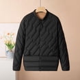 thumbnail image 2 of hoksml Women's Lightweight Down Jacket Stand Collar Slim Fit Long Sleeve Portable Pocket Snap-fastener Winter Coat, 2 of 3