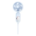 thumbnail image 2 of Portable USB Rechargeable Handheld Fan, Small Quiet Personal Fan with Adjustable 3-Speed Wind, Built-in Lithium Battery, Lightweight Plastic for Indoor and Outdoor Use, 16 cm, 2 of 6