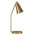thumbnail image 1 of Henn&Hart 8" Brass Finish Metal Table Lamp, 1 of 9