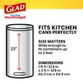 thumbnail image 5 of Glad ForceFlex MaxStrength Tall Kitchen Odor Shield Drawstring Trash Bags (Pack of 8), 5 of 6