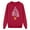 Women-Red, variant on Fiaer Matching Family Merry Christmas Sweatshirts Funny Graphic Trendy Pullover Crew Neck Long Sleeve Loose Fit Casual Xmas Tops Women XL