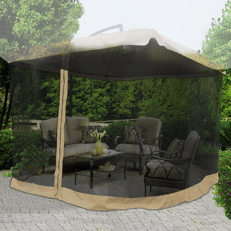 Yescom 9ft Umbrella Mosquito Net Outdoor Patio Mesh Screen Anti