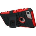 thumbnail image 2 of Nakedcellphone RED GRENADE GRIP RUGGED TPU SKIN HARD CASE COVER STAND FOR APPLE iPHONE 7/8, 2 of 8