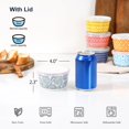 thumbnail image 5 of Selamica Ramekins with Lids, 8 oz Oven Safe Creme Brulee Ramekins with Covers, Souffle Dishes Pudding Custard Cups, Stackable Ceramic Small Ramekin Bowls Set for Baking, Dipping, Ice Cream, Set of 6,, 5 of 5