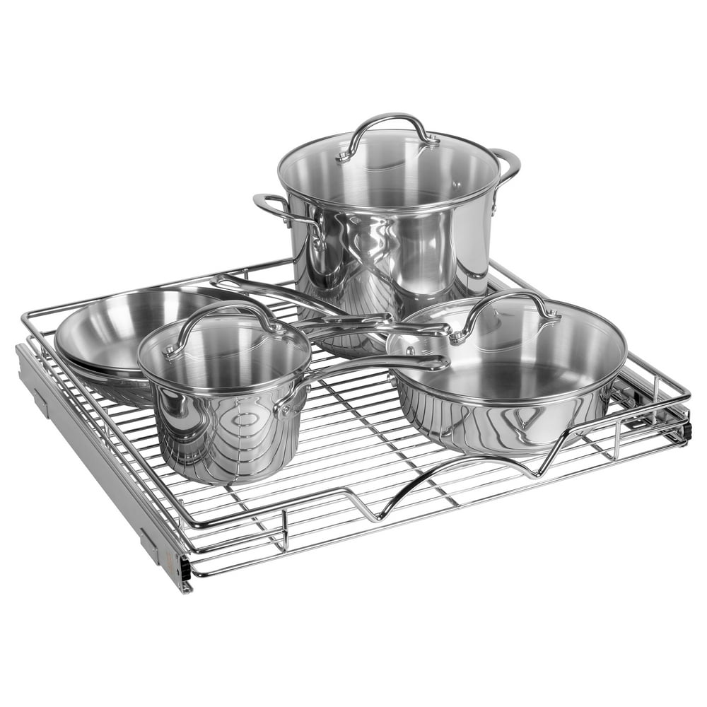 Hold N Storage Pull Out Drawer Organizer 22”W x 21”DChrome