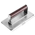 thumbnail image 7 of sunsanly Stainless Steel Burger Press Hamburger Bacon Press Heavy Duty Meat Smasher with Wood Handle Grill Tool for BBQ Panini Beef Sausage, 7 of 7