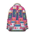 thumbnail image 4 of Rustic Artistic Natural Floral School Backpack, Durable and Scratch-Resistant, Adjustable Shoulder Straps with Earthy Bohemian Style and Vintage Fashion Pattern for Student, 4 of 6