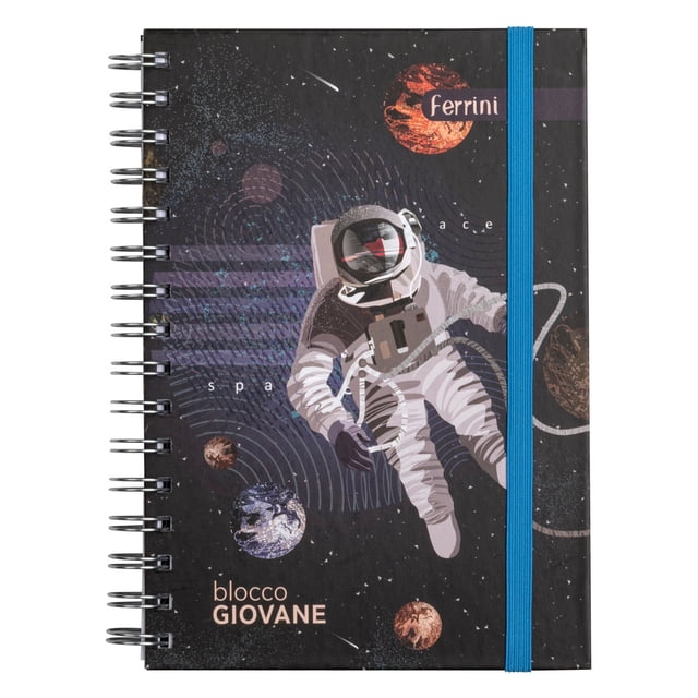 Agenda Premium Pasta Dura Italiana Ferrini Blocco Giovanni Astronauta A5
