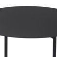 thumbnail image 4 of 22 Inches Round Top Metal Accent Table with Tubular Legs, Black- Saltoro Sherpi, 4 of 5
