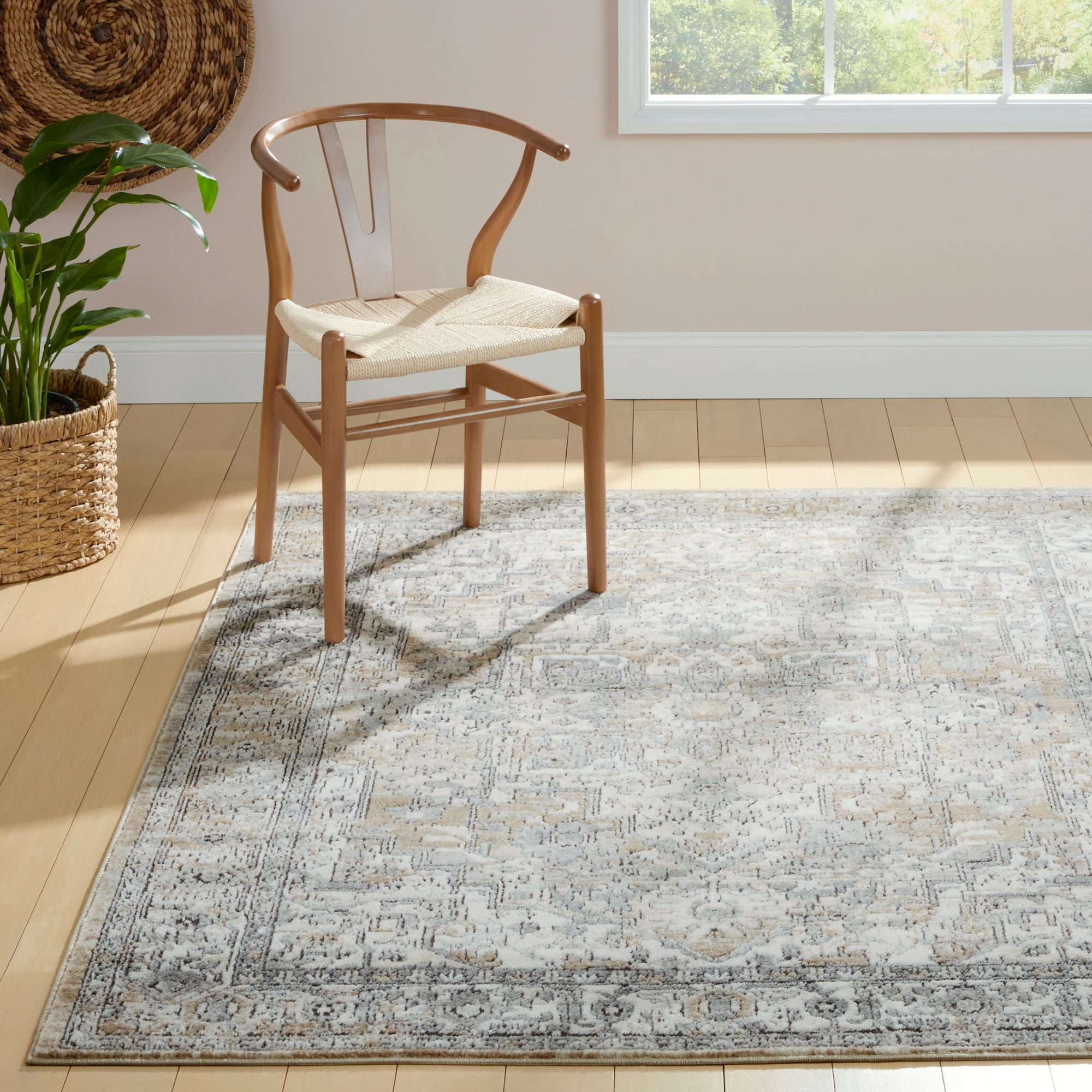 The Spruce Summer Quinn Area Rug Gray/Blue, 5'2"x6'11"