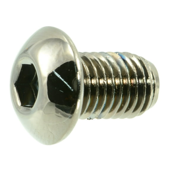 5/16"-24 x 1/2" Black Chrome Button Head Socket Cap Screws (8 pcs.)