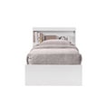 thumbnail image 2 of Hodedah Twin-Size Captain Bed with 3-Drawers and Headboard in White, 2 of 8