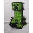 thumbnail image 5 of Minecraft Creeper Men's White Long Sleeve Shirt-Small, 5 of 5