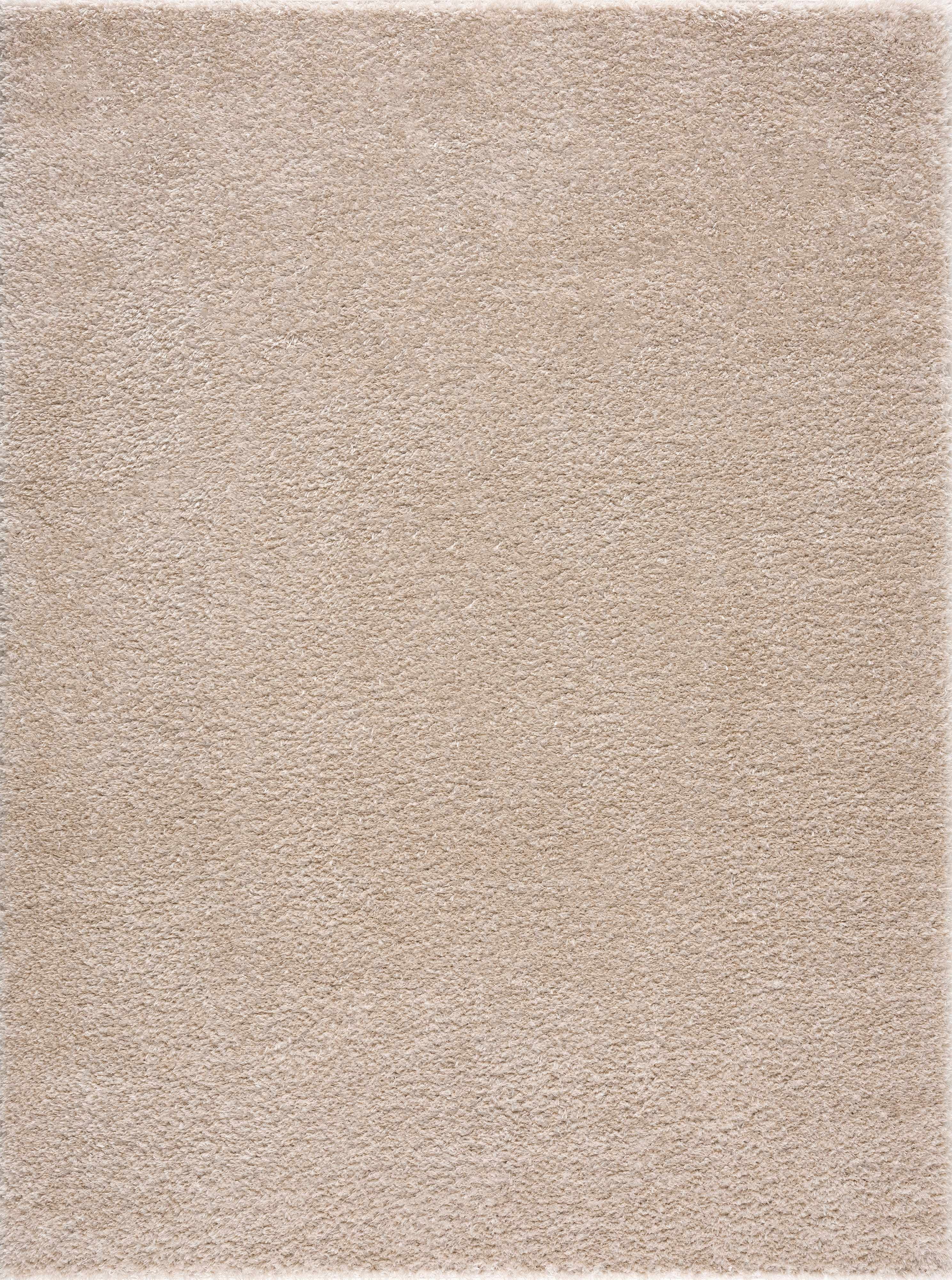 Hauteloom Heavenly Solid Shag Area Rug for Living Room Bedroom - High Pile Fluffy Carpet - Soft Shaggy Cozy Plush Rug - Light Brown, Dark Beige - 9'3" x 12'
