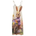 thumbnail image 5 of Easter Bunnies Rabbits Design Sleeveless Dress Woman Fashion Long Dresses Women's Summer Suit Dress 2025, 5 of 7