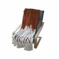 thumbnail image 4 of Detroit Soft Flannel Fleece Throw Blanket, Michigan City Silhouette Composition Classical Typography American City, Cozy Plush for Indoor and Outdoor Use, 50" x 70", Red and White, by Ambesonne, 4 of 6