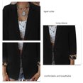 thumbnail image 1 of Chaqueta con cuello de solapa frontal abierto chaqueta de mujer con bolsillos laterales clásicos informales suaves color sólido para ir de compras a la oficina ANGGREK Otros, 1 of 5