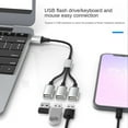 thumbnail image 3 of USB To USB 2.0 Triple USB Port HUB OTG Adapter Cable Hab Data Charging Convertor USB Extension Splitter, USB a To 4 USB, 3 of 4