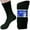 Black, variant on 3-12 Pairs Diabetic Crew Circulatory Socks Health Men's Women's Cotton 9-11 10-13 13-15 (White, 10-13, 6 Pack)