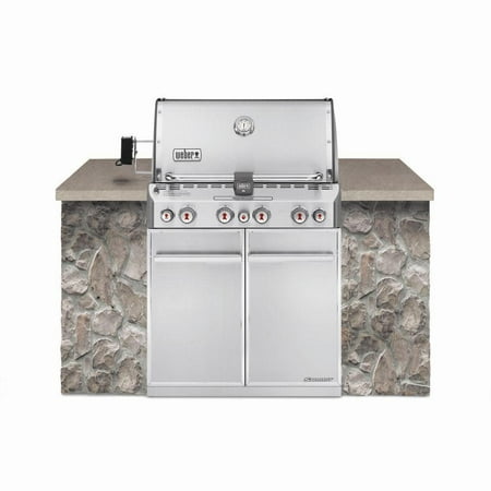 UPC 077924006531 product image for S-460 4-Burner Built-In Propane Gas Grill in Stainless Steel with grill cover an | upcitemdb.com