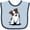 Blue and Navy, variant on Inktastic Australian Shepherd Boys or Girls Baby Bib